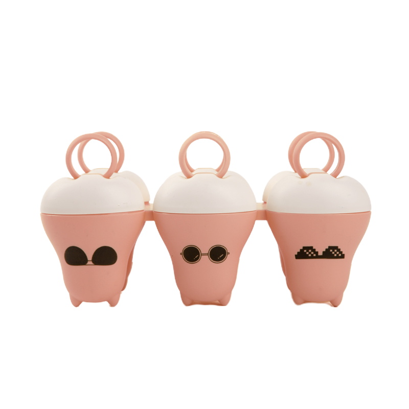 希艺欧趣爽一夏趣味DIY冰淇淋模具冰格可爱小牛哞哞冰模6格 颜色随机