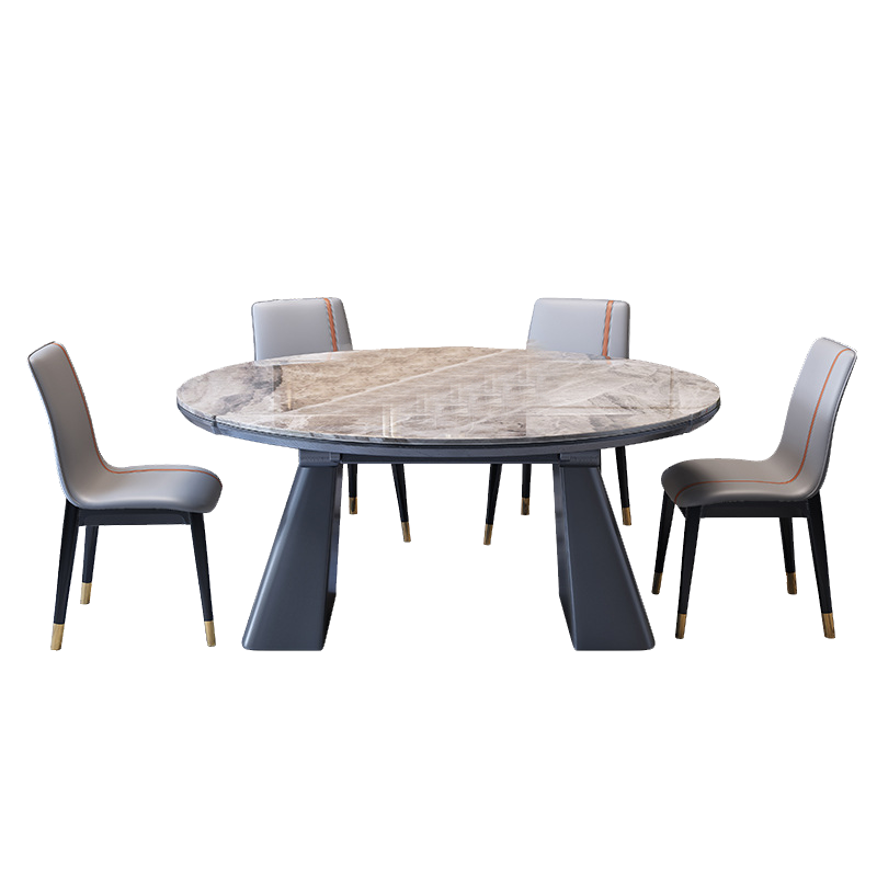 百冠环球 可伸缩北欧现代简约实木方圆两用储物饭桌