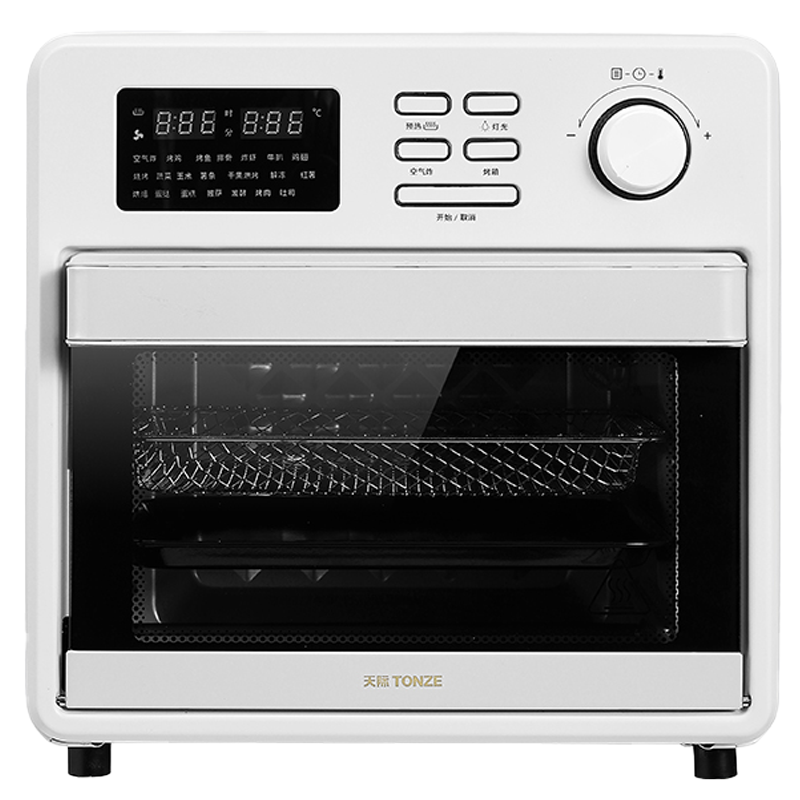 天际空气炸烤箱KWS1215-RF2W一体式电烤箱15L大容量可视化炸锅家用多功能空气炸锅