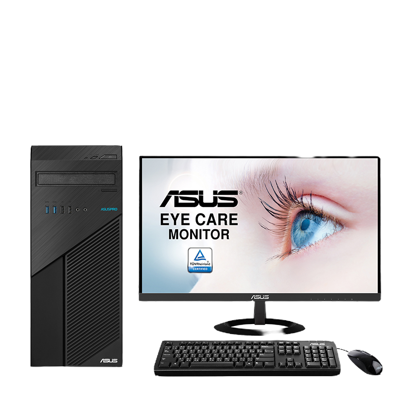 华硕(ASUS)商用台式电脑 弘道D500TC (I5-11400 8G 256G 集显 Win11)