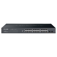 TP-LINK TL-SG2226 机架式24口全千兆网络交换机带2光口WEB云管理端口隔离企业级商用办公电脑上网