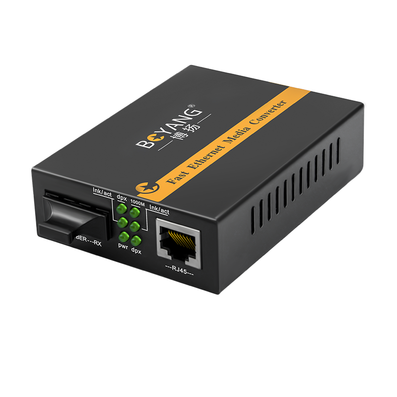 博扬 BY-WG911S LED光纤收发器 1.25G千兆单模双纤光电转换器 led显示屏专用全彩大屏 20公里外电