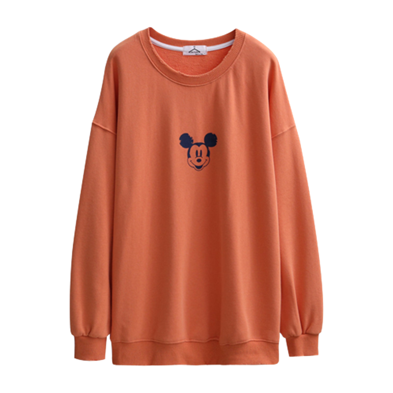 CACHE CACHE春季卡通印花圆领卫衣时尚洋气春秋款女式上衣