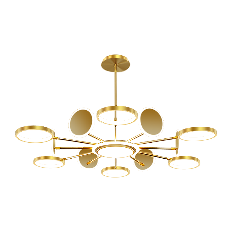 [VVS美学灯]抖音网红2022新款客厅简约现代家用大气LED灯具创意北欧客厅大灯轻奢吊灯餐厅卧室灯网红分子灯具