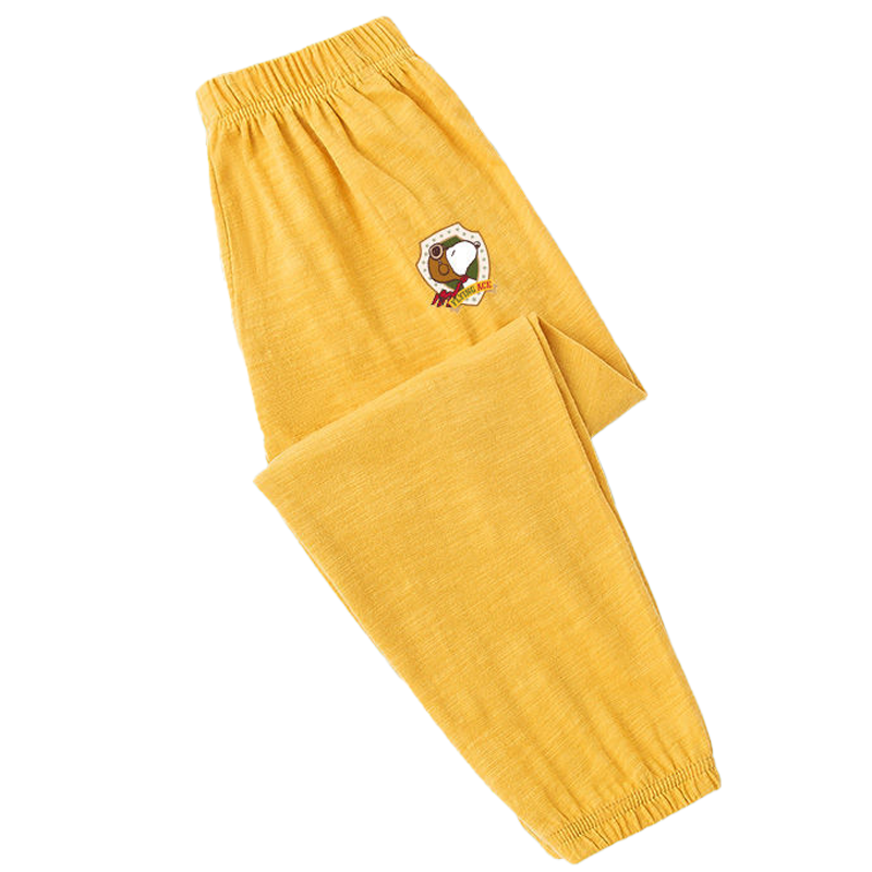 史努比童装男童女童夏季防蚊裤运动休闲修身裤子SNFW