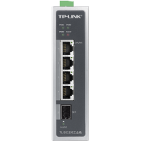 TP-LINK TL-SG2105工业级网络交换机4口5口千兆铝合金外壳以太网工业交换机4电+1光口