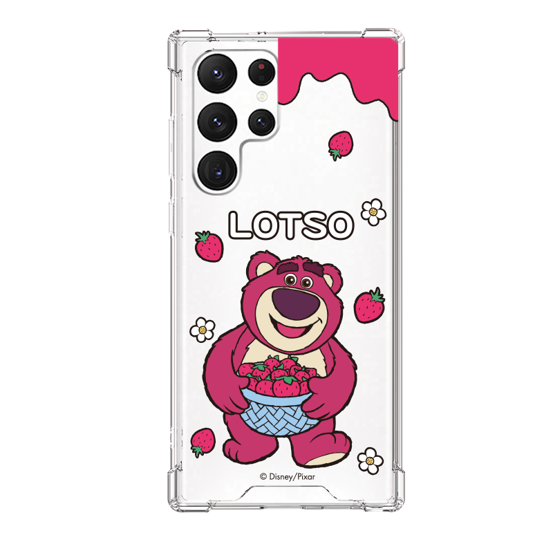 优加迪士尼草莓熊适用三星s22手机壳透明防摔GalaxyS22+保护套5g女闺蜜网红S22全包防摔s22Ultra保护壳