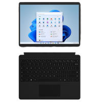 微软Surface Pro 8 平板电脑 英特尔Evo平台超能轻薄本 酷睿i5-1135G7 8G 256G固态硬盘 石墨灰+典雅黑键盘盖(不带笔槽)13英寸2.8K触屏Win11