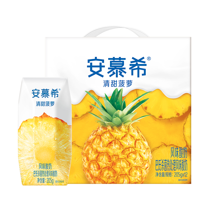 伊利安慕希清甜菠萝风味酸奶205g*12