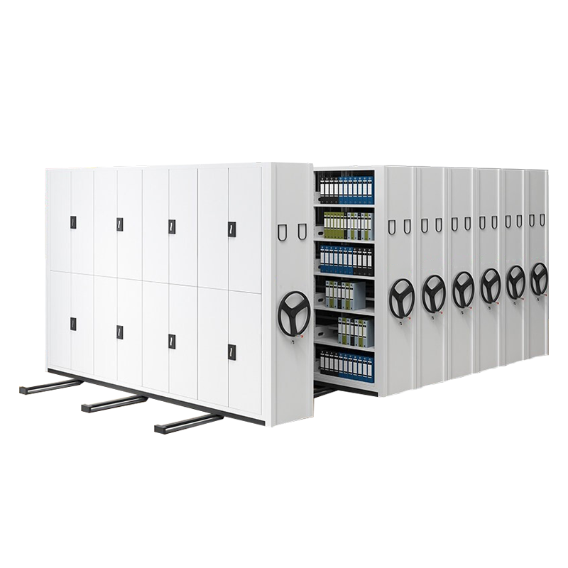 尔迈 密集架档案柜钢制轨道式密集柜档案室移动资料柜 每立方米 手动密集架