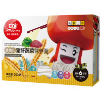 方广 婴幼儿辅食 宝宝面条 猪肝蔬菜营养面 300g/盒(6个月以上适用)不添加食盐 含钙铁锌