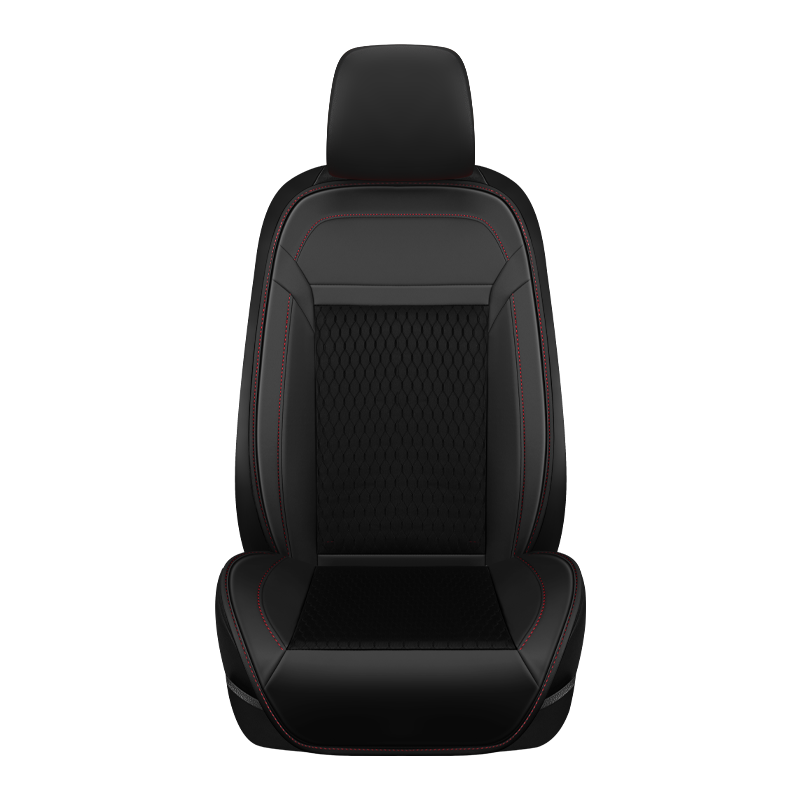 [24V墨绿色单座-带按摩12风机]汽车通风坐垫夏季制冷吹风座椅垫夏天冰丝透气散热货车带风扇