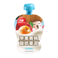 方广 苹果黄桃酸奶果泥 103g/袋 宝宝零食营养果泥