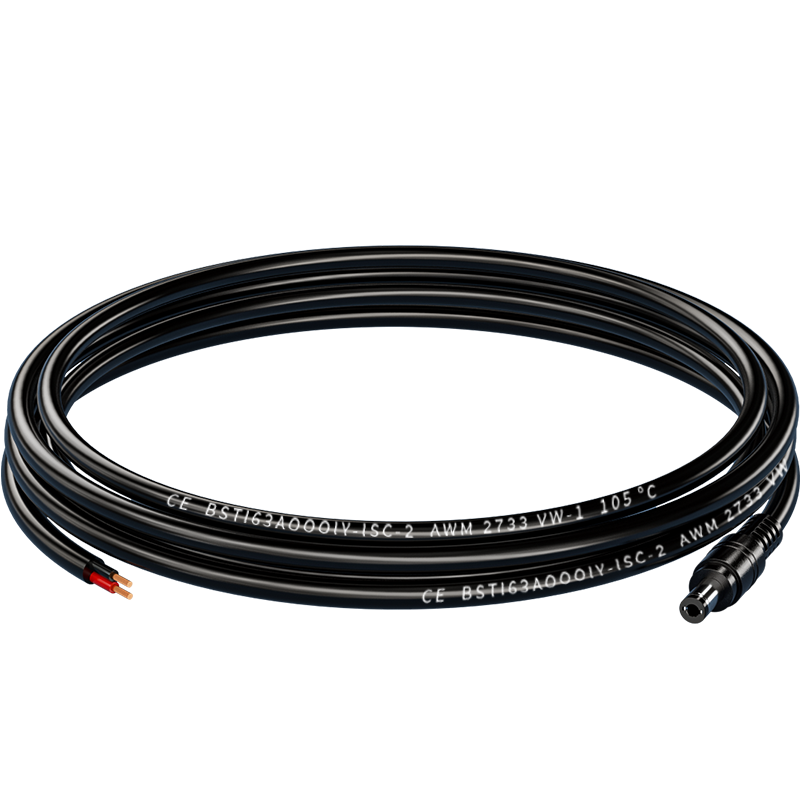 千天(QANTOP)DCDC5.5*2.1单公头监控笔记本电源线延长线0.75平方全铜 1米 QT-DGY04