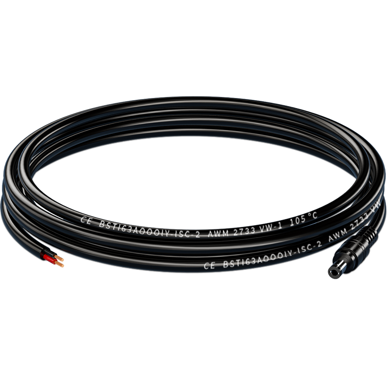 千天(QANTOP)DC5.5*2.5单公头监控笔记本电源线延长线0.75平方全铜 2米 QT-DGW06