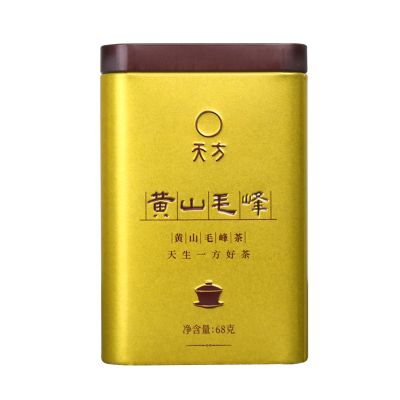 2025年新茶春茶安徽天方68g黄山毛峰绿茶 雨前炒青绿茶 黄山茶叶 铁盒小听装