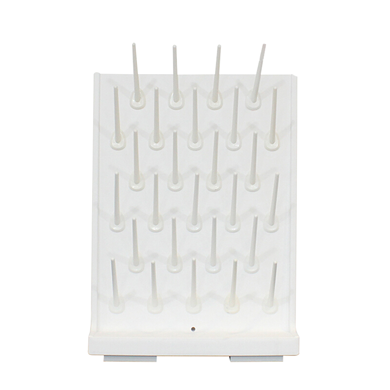 尔迈 实验室实验台滴水架pp滴水架防腐玻璃烧杯器皿试管清洗晾晒架 白色