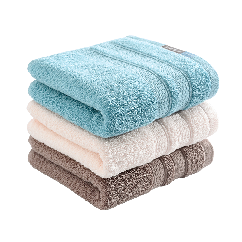 苏宁极物 全棉毛巾男女士高级家用洗澡洗脸纯棉吸水速干2条装814-2