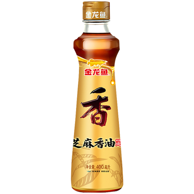 金龙鱼芝麻油400ml/瓶香油纯正芝麻油小磨香油凉拌火锅调料烘炒菜香油压榨 T