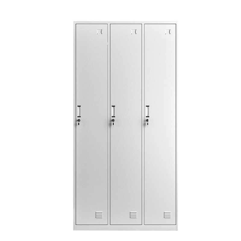 尔迈 更衣柜铁皮柜宿舍存包柜浴室员工储物柜鞋柜碗柜 三门更衣柜