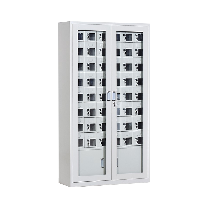尔迈手机存放柜寄存柜对讲机电子设备管理柜工厂手机带锁保管箱 48门存放柜带外门