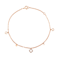 GZUAN古钻珠宝 四叶草 18K金钻石小清女士手链 S1812