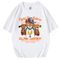 Claw money短袖t恤男士夏季纯棉印花学生半袖大码宽松百搭23