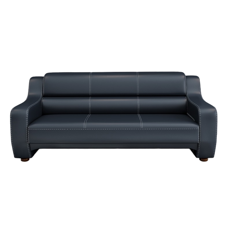 易企采 三人位 加厚西皮 办公沙发 简约现代商务会客办公室接待室