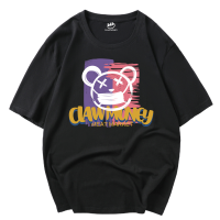 CLAW MONEY夏季短袖男美式潮流nis小熊T恤休闲宽松纯棉大码情侣款