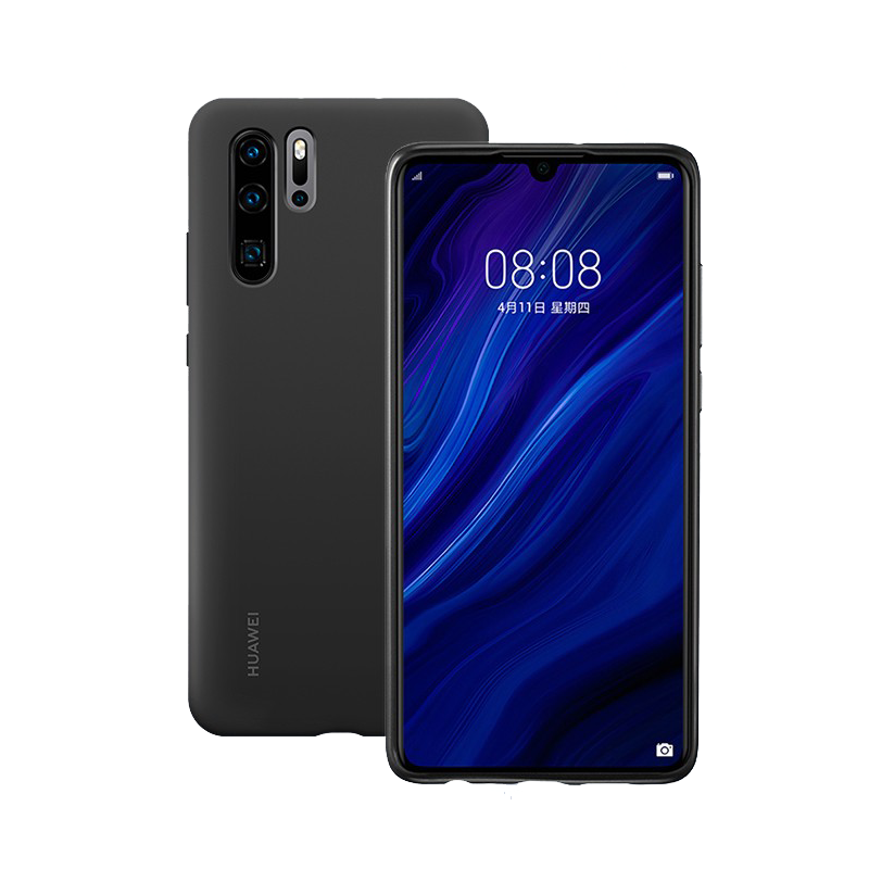 Huawei/华为P30 pro原装正品液态硅胶手机壳手机套 皮革硬壳全新原厂四角全包防摔轻薄简约 个性男女款新品潮