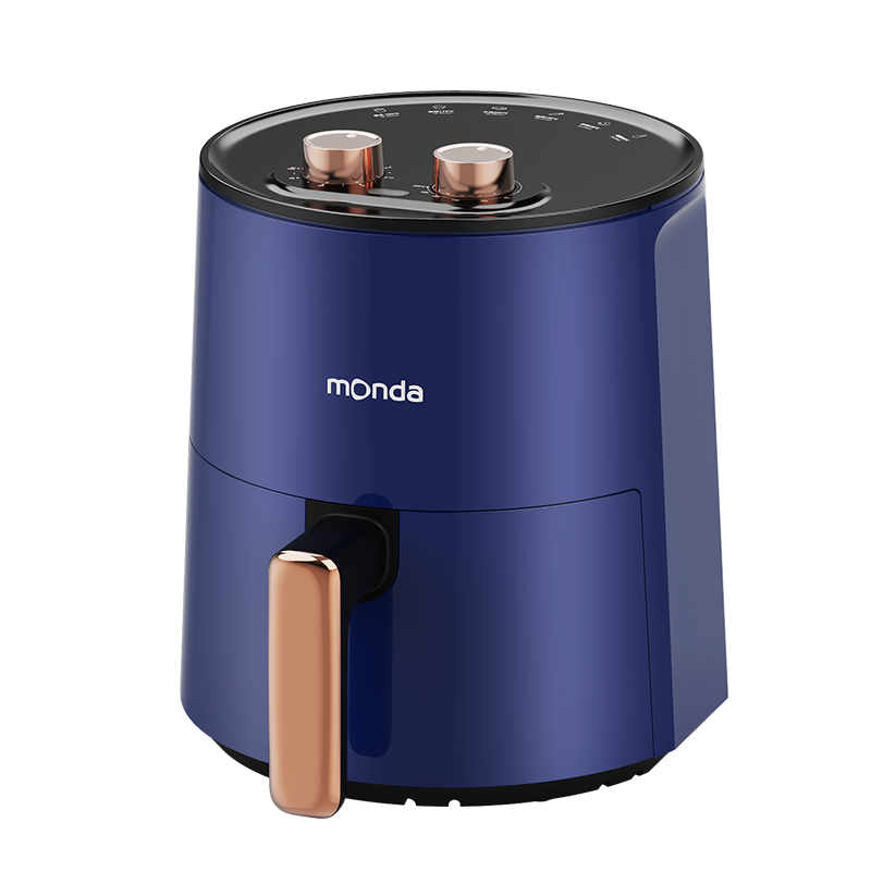 蒙达 空气炸锅 4.5L家用大容量蓝色sy