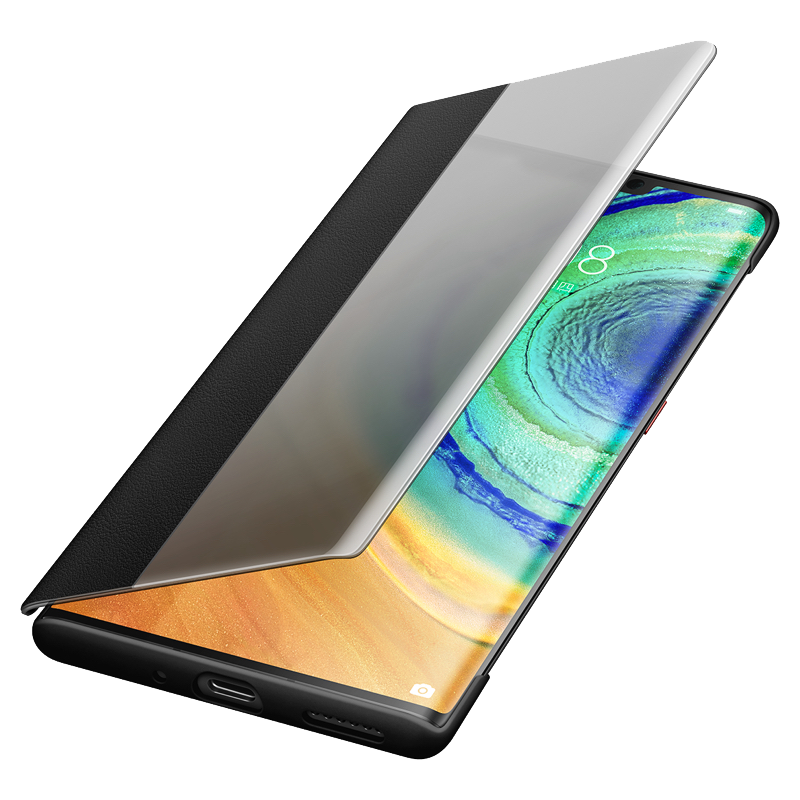 华为mate30pro手机壳皮套mate30智能视窗保护套原装正品全包防摔翻盖式原厂限量版男女款高档个性创意商务潮