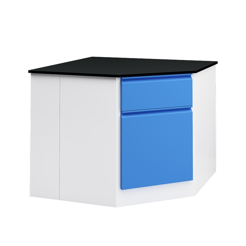 尔迈 实验台实验室工作台化验室操作台实验室全钢理化板台面全钢转角柜 转角柜1000*1000*800mm