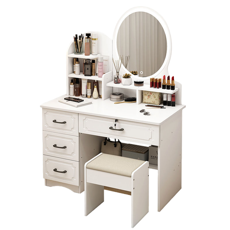 北欧梳妆台主卧上档次卧室现代简约化妆桌台收纳柜一体网红小户型