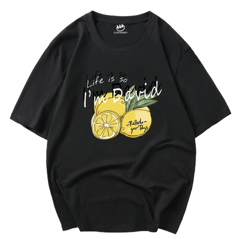 CLAW MONEY 短袖T恤圆领男士潮牌宽松夏季休闲百搭纯棉上衣短袖