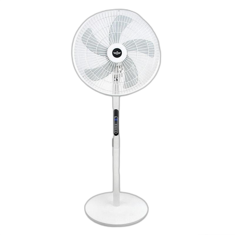 新飞电风扇落地扇家用立式工业台式遥控扇宿舍摇头大风力 遥控定时[时尚白]重底款