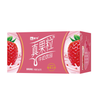 苏宁宜品自营 蒙牛 真果粒牛奶饮品 草莓果粒 250ml*12盒