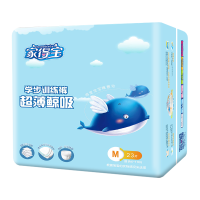 Homebaby家得宝超薄鲸吸学步裤M23片 男女宝宝通用拉拉裤婴儿成长裤尿不湿