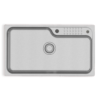 科勒不锈钢水槽厨房家用大单槽厨盆洗菜盆抽拉龙头套装26957T