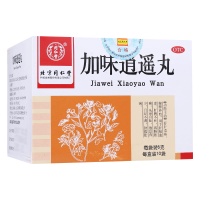 免邮]同仁堂 加味逍遥丸 6g*10袋/盒 丸剂疏肝清热健脾养血肝郁血虚头晕月经不调两协胀痛口服中成药妇科用药:1盒装