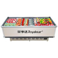 荣事达Royalstar 商用展示冷柜岛柜冰柜卧式点菜大容量展示超市保鲜冰箱 SD/SC-518