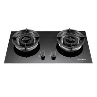 发顺丰-液化气-雅乐思燃气灶XS2016B 嵌入式双灶一级能效上进风飞机炉头5.0KW猛火135mm直径大火盖