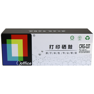 Qoffice 硒鼓CRG337 适用佳能MF249dw/MF246dn/MF243d/MF236n 黑色