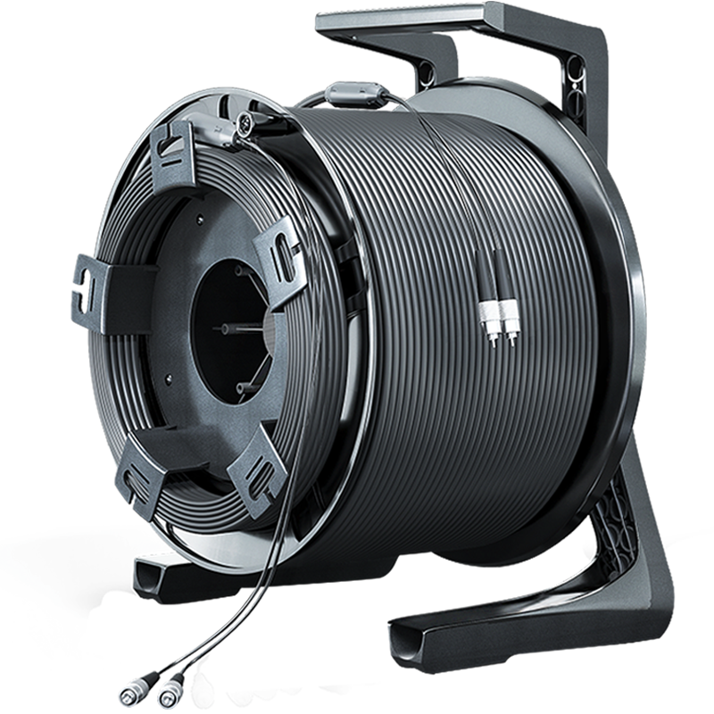 千天(QANTOP)室外单模2芯野外光缆100米 铠装光纤FC-FC防水基站通信野外抢修光缆 QT-FC001