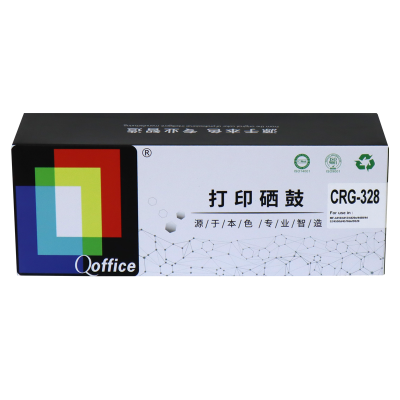 Qoffice打印硒鼓CRG328黑色适用佳能MF4752/FAX-L418S/MF4870dn 黑色