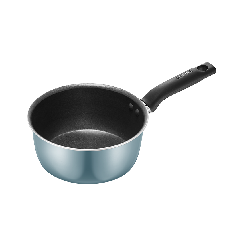 苏泊尔(SUPOR)缤彩易洁不粘奶锅泡面锅煮面煮奶锅宝宝婴儿辅食锅磁炉通用16cm ET16HAN01送硅胶/小麦汤勺