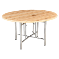 简约安装桌脚木板大圆桌家用酒店多人圆桌1.8米 单位:张