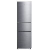 美的(Midea) 三门冰箱220升节能低音多门双门省电保鲜电冰箱 BCD-220TM星际银