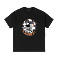 真维斯短袖T恤男夏季新品宽松纯棉圆领百搭印花T恤上衣男女同款