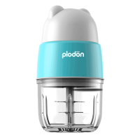 美国浦利顿(PLODON)辅食机婴儿辅食机宝宝迷你绞肉机电动家用多功能料理机双杯套餐HAY-8106浅蓝双